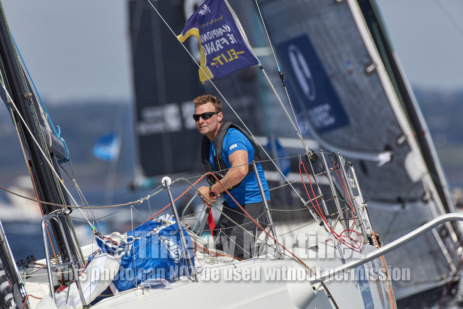 22_33237   © Thierry Martinez.PORT LA FORET, FRANCE. 28 Aout  2022.53éme édition de la Solitaire du Figaro.Départ de la 2éme étape , Port La Forêt   Royan (635NM).