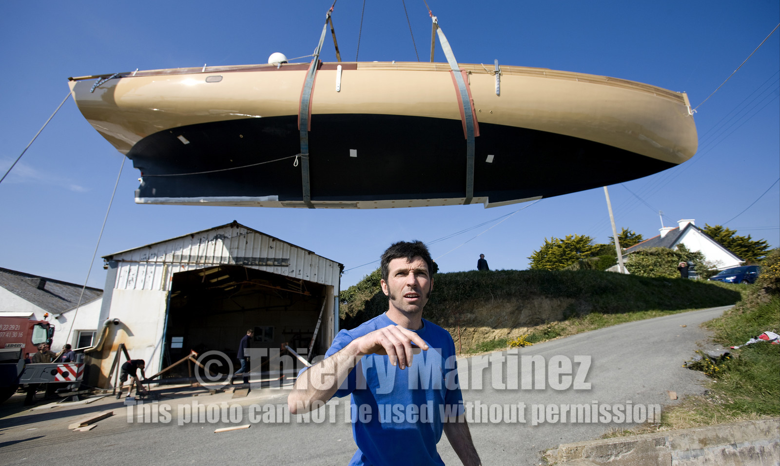 Launch of Thierry Dubois (FRA) new schooner LA LOUISE