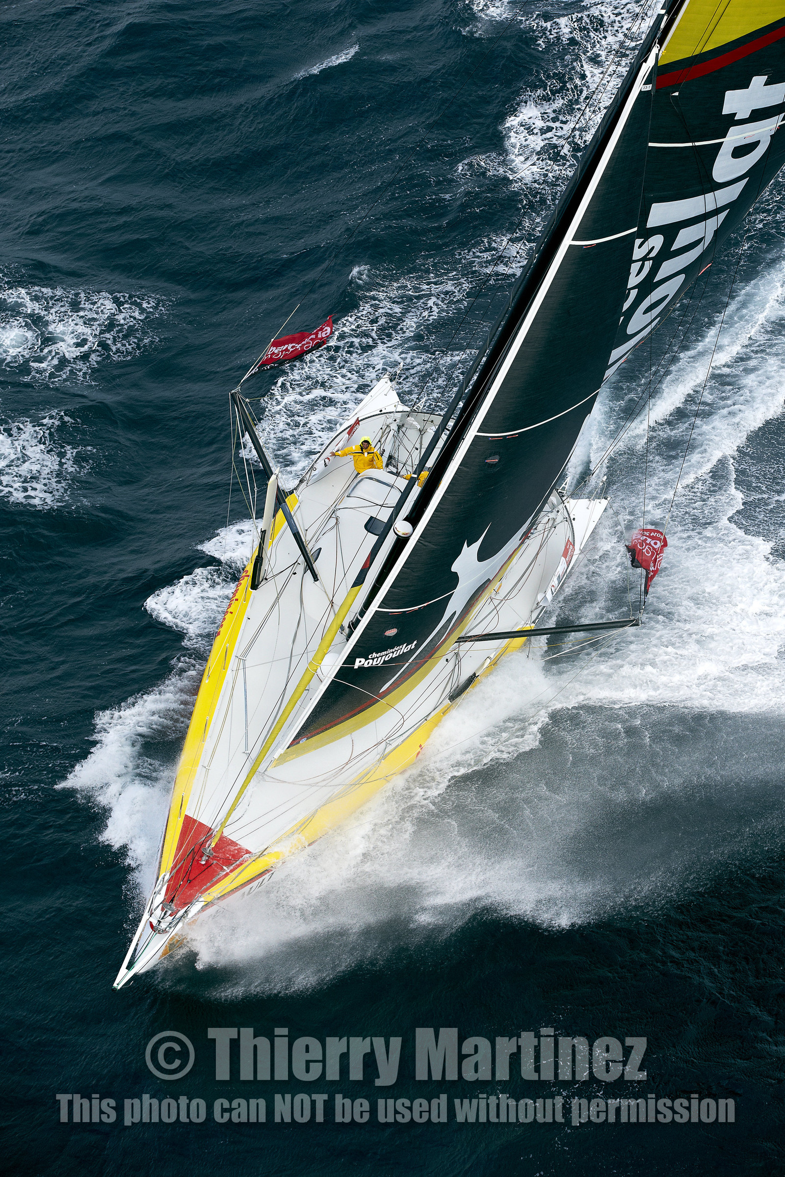 2014 BARCELONA WORLD RACE. Bernard Stamm (SUI) & Jean Le Cam (FRA) on CHEMINEES POUJOULAT