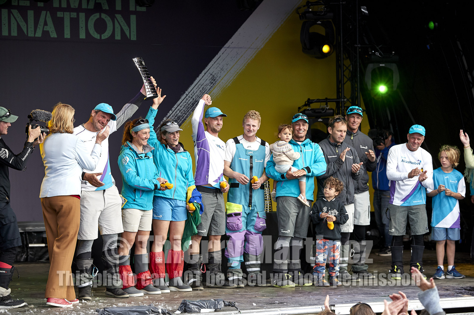 team AkzoNobel  in Volvo Ocean Race 2017-18.
