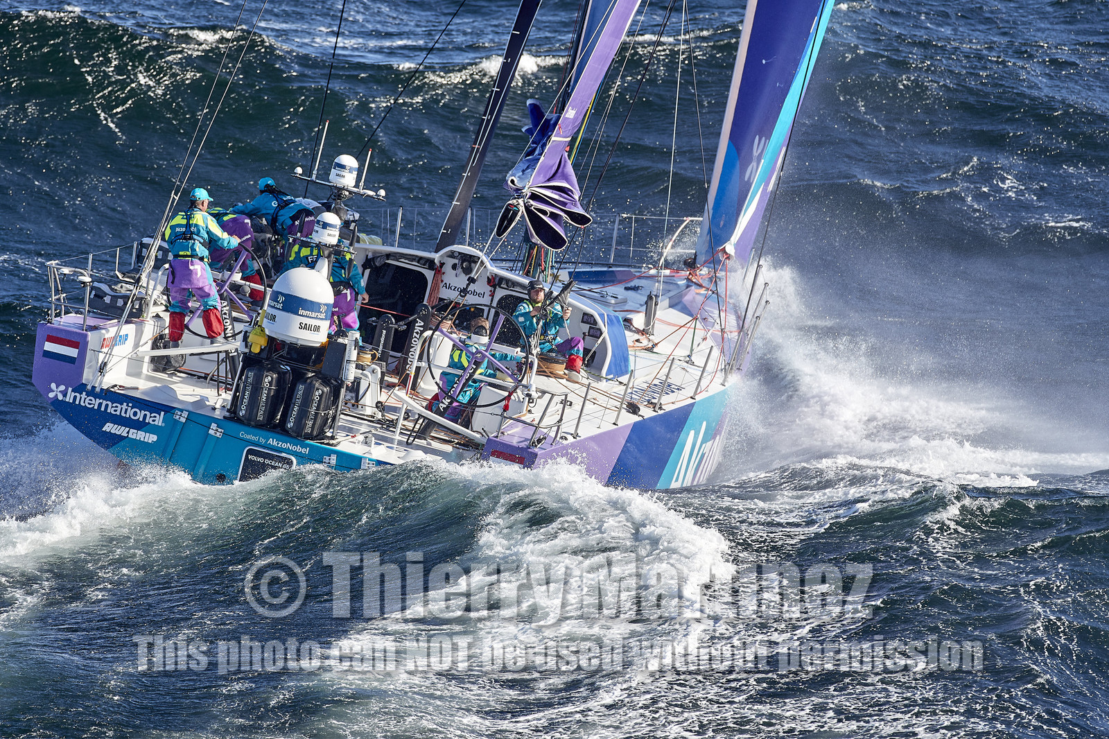 team AkzoNobel  in Volvo Ocean Race 2017-18.