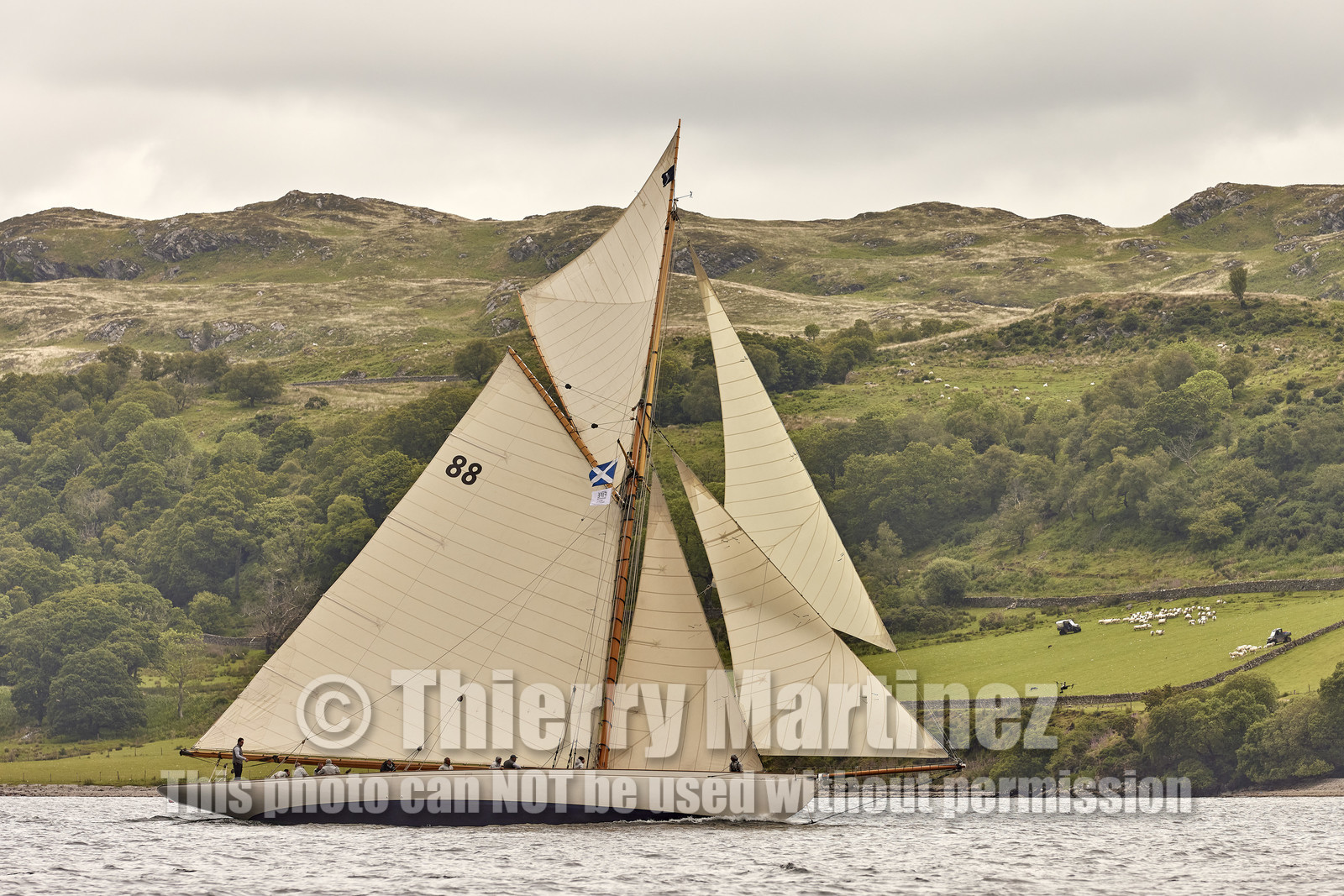 22_22442  © Thierry Martinez.FAIRLIE,SCOTLAND - UK 14th June 20222022 RICHARD MILLE FIFE REGATTA.Day 4 :ROTHESAY (ISLE OF BUTE) to PORTAVADIE.
