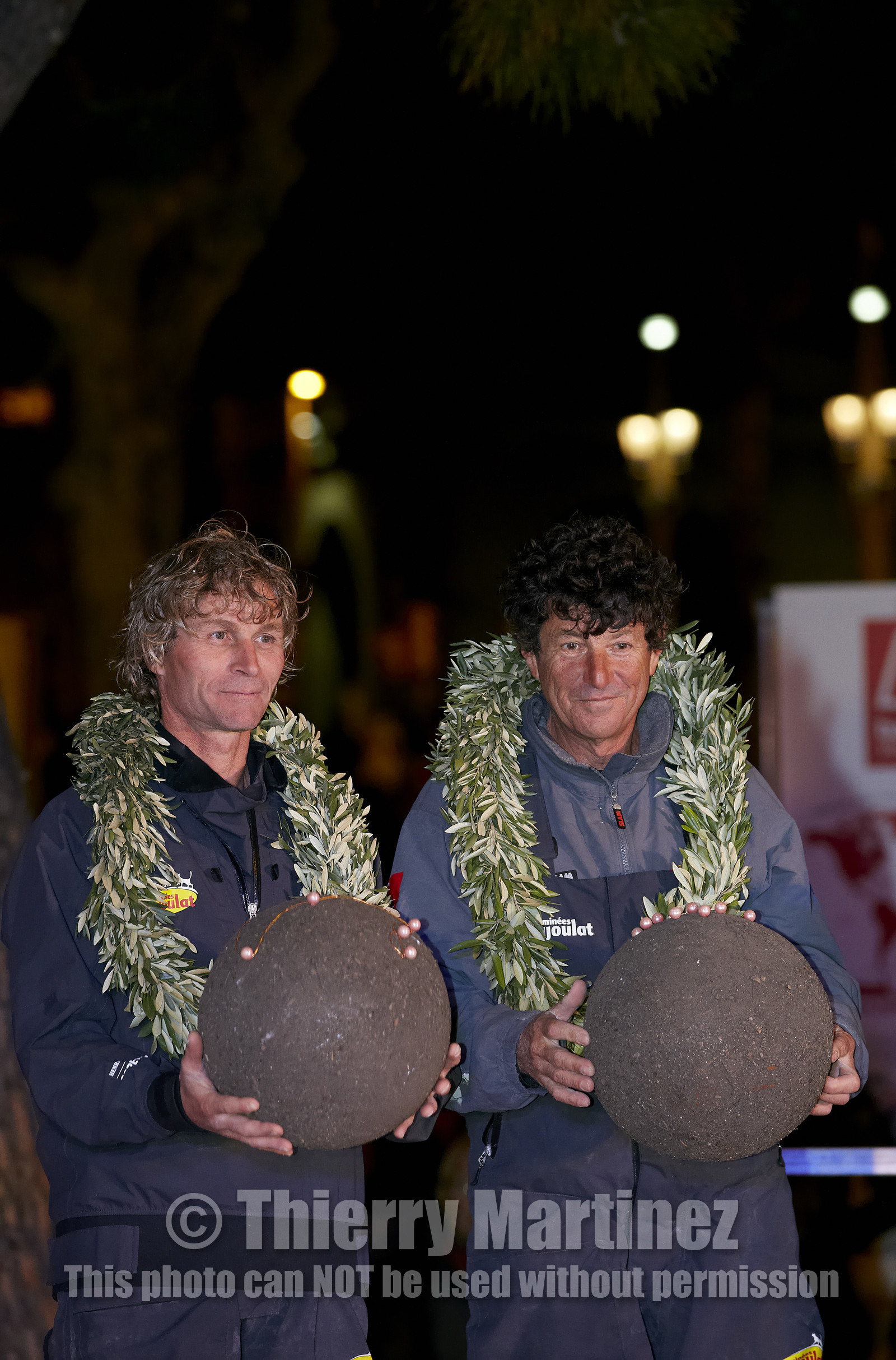 Bernard Stamm (SUI) & Jean Le Cam (FRA) winners of BWR 2014-15 on CHEMINEES POUJOULAT