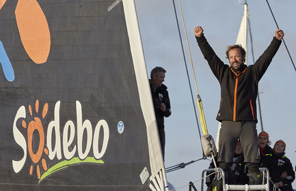 Single-handed sailing round the world record .