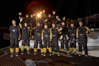MAXI  SPINDRIFT 2 Jules Verne trophy  2015 2016 attempt.