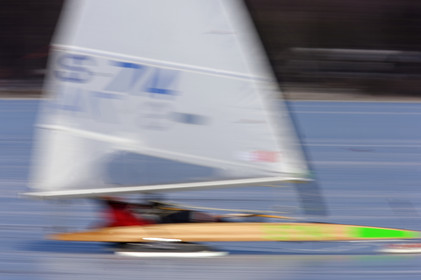 Ice Boats in Stockholm Archipelago - March 2005.