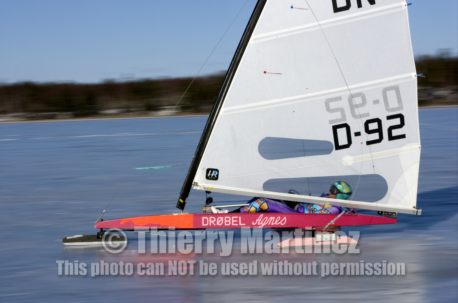 Ice Boats in Stockholm Archipelago - March 2005.