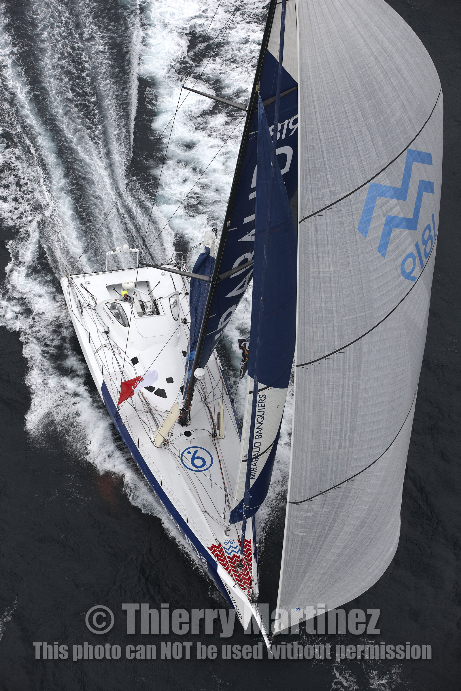MIRABAUD  Monohull IMOCA 60, skipper Dominique Wavre (SUi)