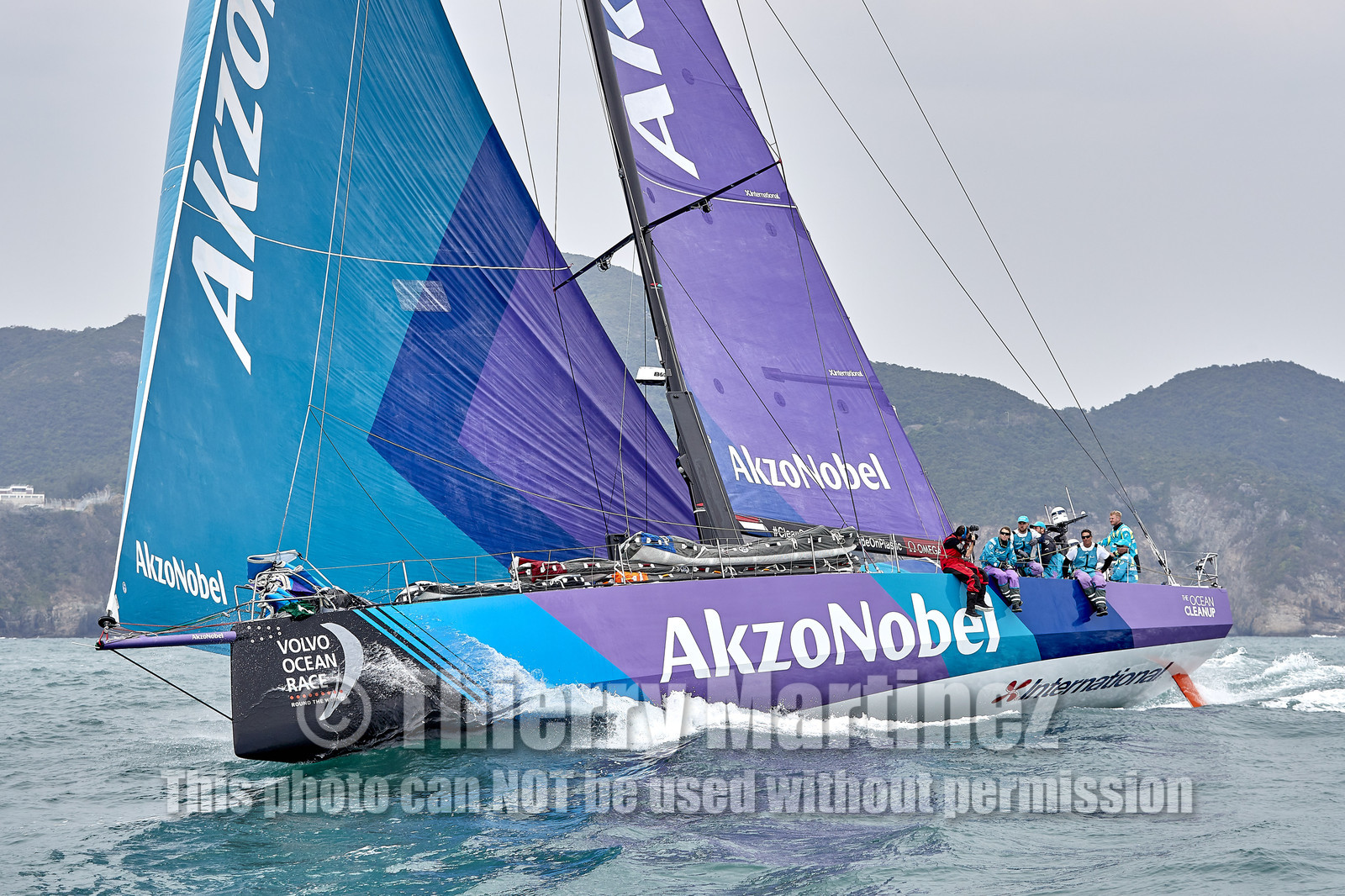 team AkzoNobel  in Volvo Ocean Race 2017-18.