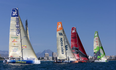 VOLVO OCEAN RACE - 2008 2009. IN-PORT RACE in Alicante-Spain.