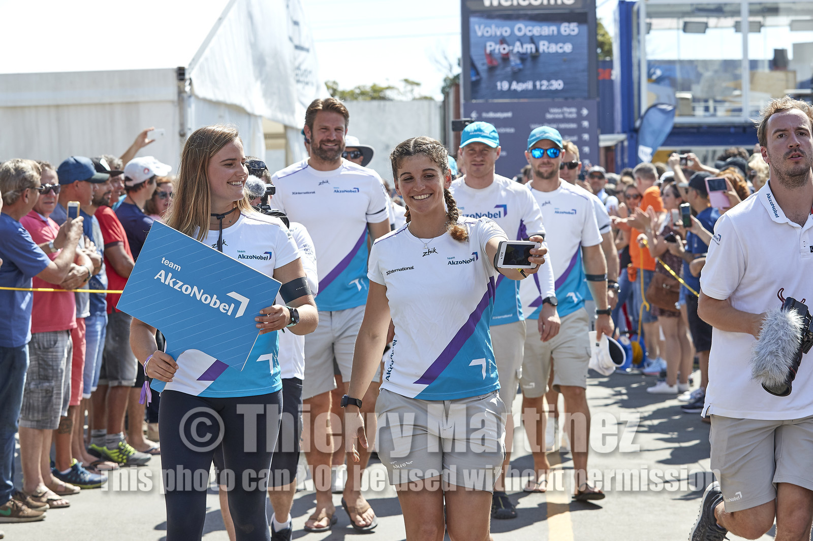 team AkzoNobel  in Volvo Ocean Race 2017-18.