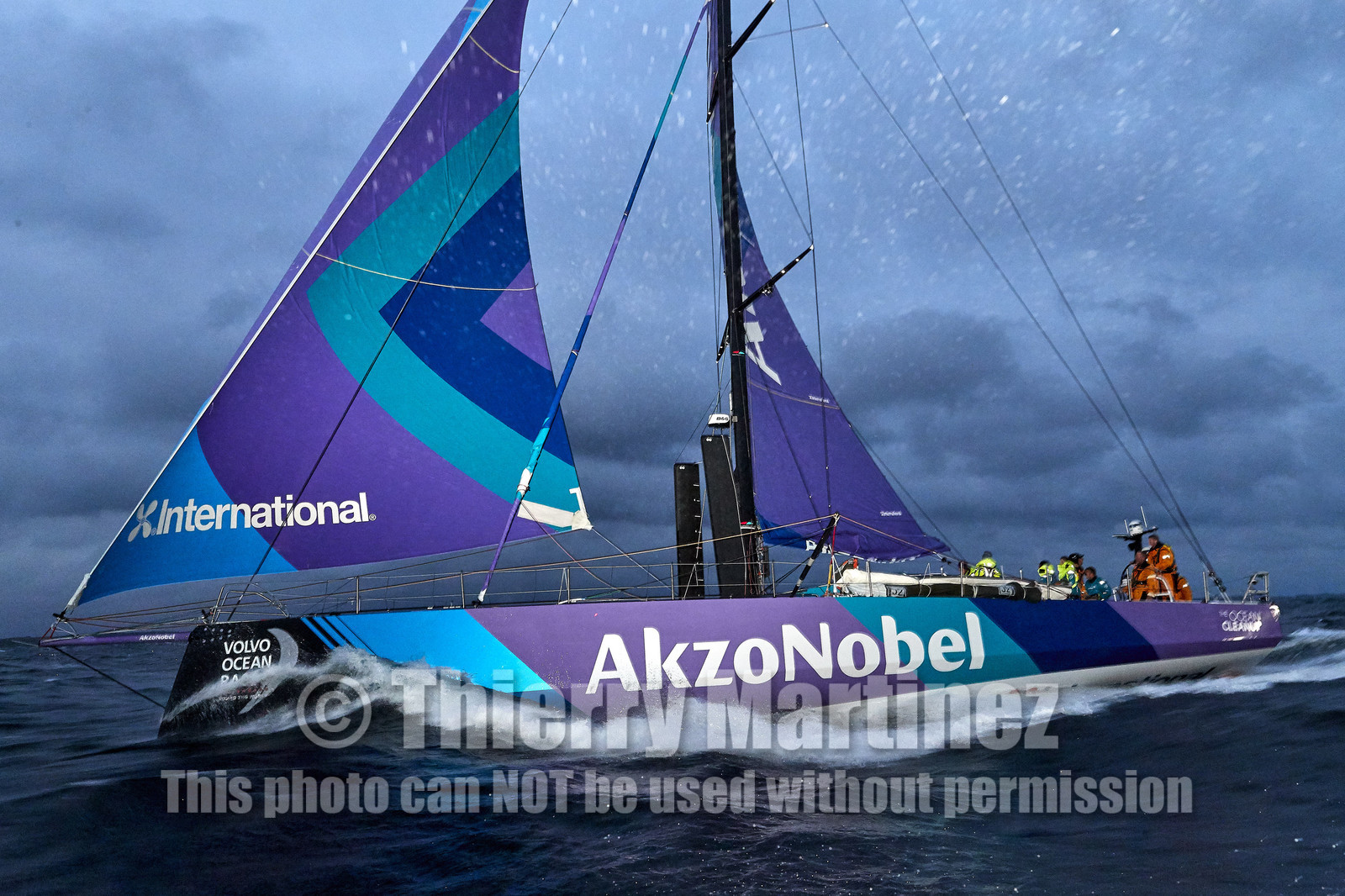 team AkzoNobel  in Volvo Ocean Race 2017-18.