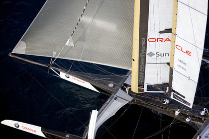 33rd  AMERICA'S CUP Valencia Spain, February 2010 - Defender:  ALINGHI (ALINGHI 5) vs Challenger : BMW Oracle Racing (USA 17)