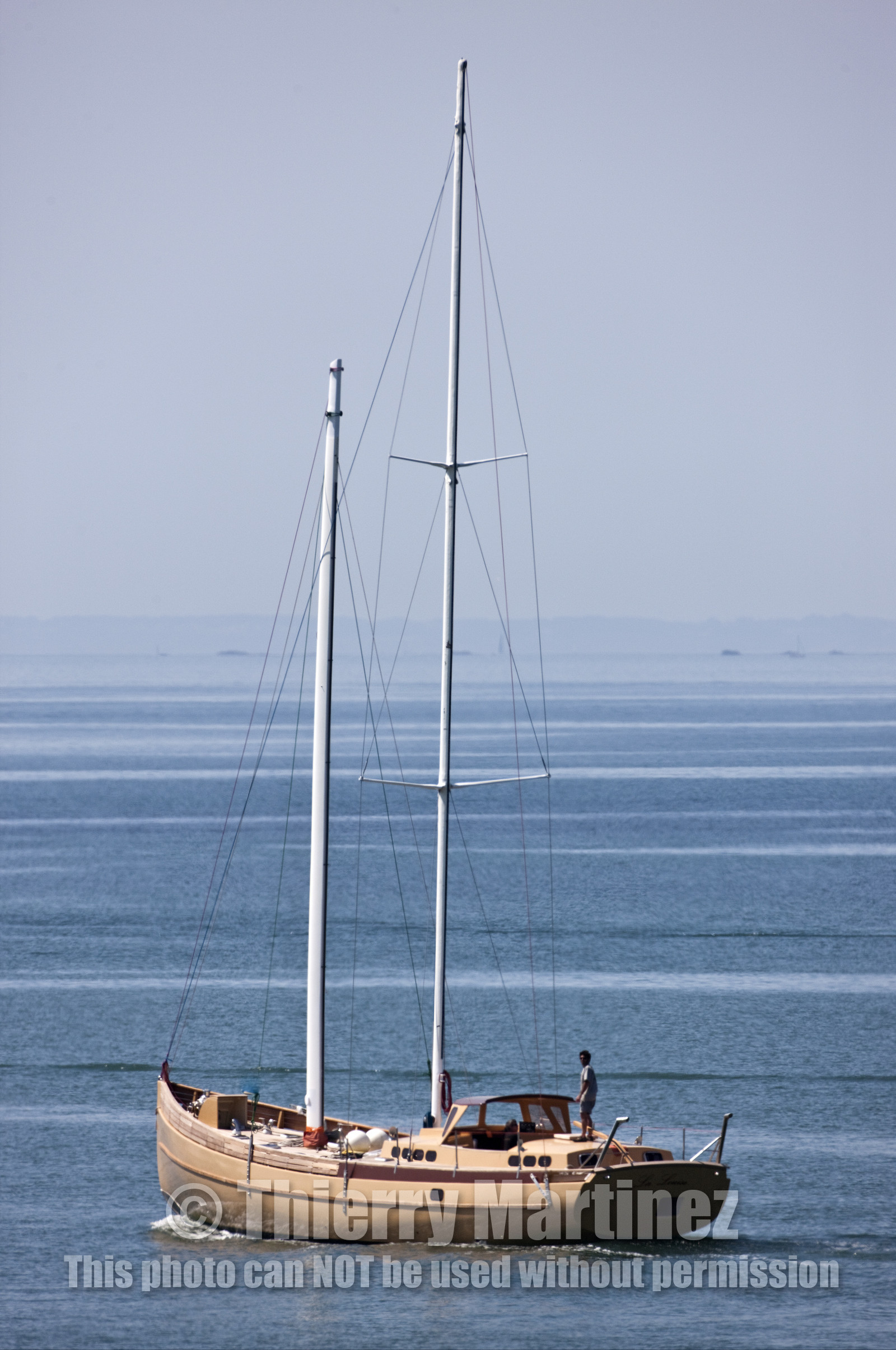 Launch of Thierry Dubois (FRA) new schooner LA LOUISE