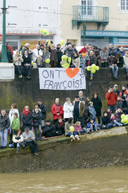 2012 13 VENDEE GLOBE. Winner arrival in Les sables d'Olonne (FRA